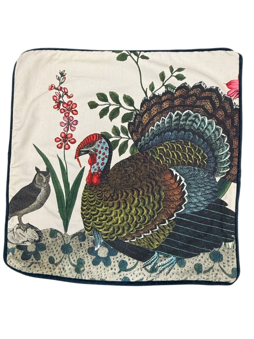 JOHN DERIAN x Target Turkey Pillow Cover 18" Botanical Pillow Thanksgiving Decor